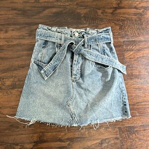 Free People Denim mini skirt Size 26